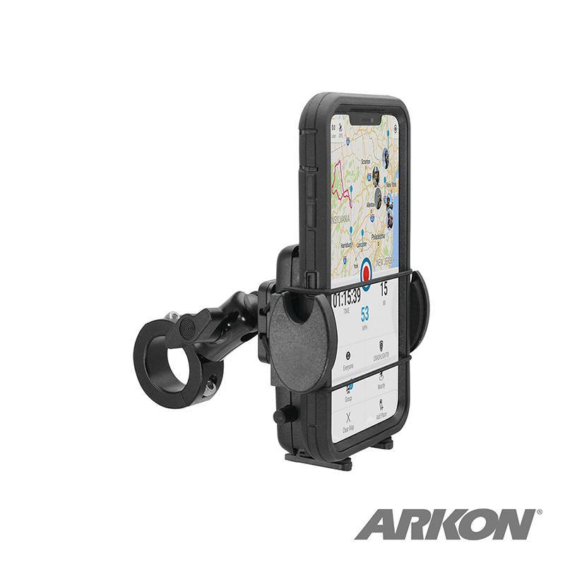 Arkon MC4B432 Mega Grip Premium Aluminum Motorcycle Handlebar Smartphone Mount (sku 56019) - BuyBits Ltd UK