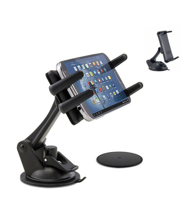 SM679 Slim-Grip Ultra Deluxe Mini Windshield - Dashboard Sticky Suction Phone Tablet Mount (sku 18948)