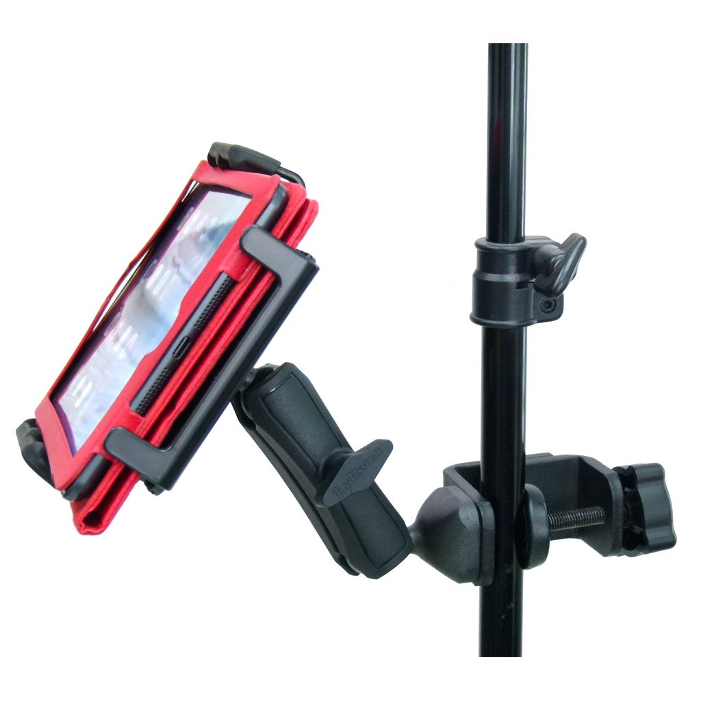 Heavy Duty Adjustable C-Clamp Music Stand - Counter Top Mount for Apple iPad Mini 2019 (sku 50614) - BuyBits Ltd UK