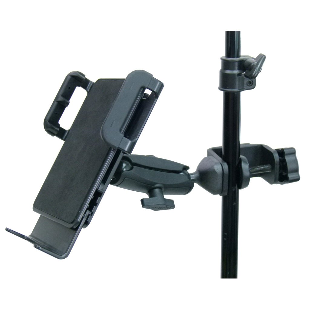 Heavy Duty Adjustable C-Clamp Music Stand - Counter Top Mount for Apple iPad Mini 2019 (sku 50614) - BuyBits Ltd UK
