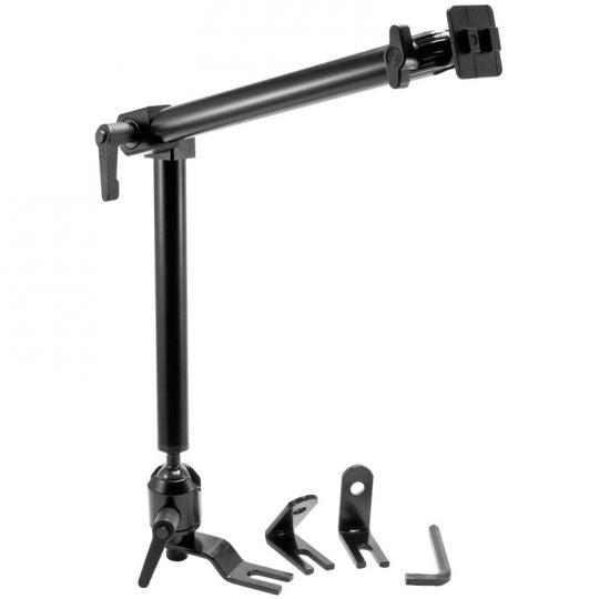 Arkon HD001 Heavy-Duty Seat Rail or Floor Car Mounting Pedestal with 22" Adjustable Arm - Dual-T Compatible (sku 41200)