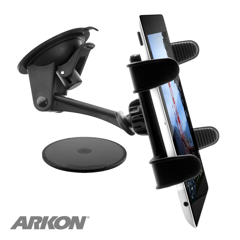 Arkon TAB179 Sticky Suction Windshield or Dash Tablet Mount for iPad, iPad Air, Samsung Galaxy (37360)