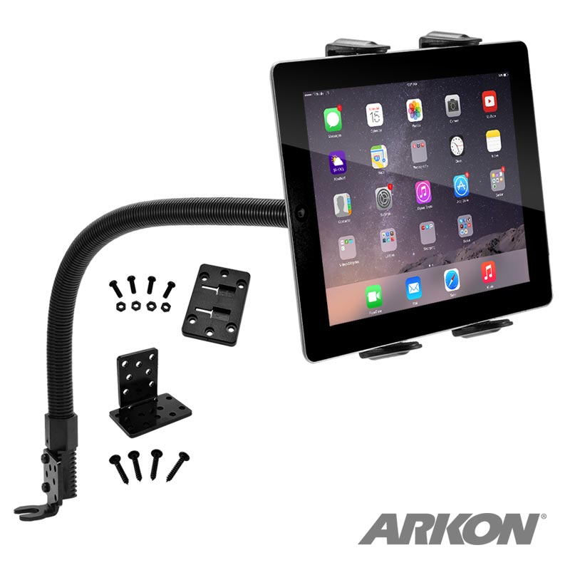 Arkon TAB188L22 Car or Truck Seat Rail or Floor Tablet Mount with 22" Arm for iPad Air 2, iPad 4, 3, 2, Galaxy Note (37359)