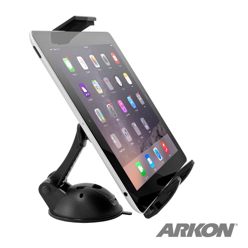 Arkon TABPB078 Sticky Suction Windshield or Dash Tablet Mount for Apple iPad Air, iPad 4, 3, 2, Samsung Galaxy (37351)