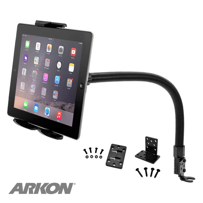 Arkon TABPB88L22 Car or Truck Seat Rail or Floor Tablet Mount with 22" Gooseneck for iPad Air, iPad, iPad Pro (37347)