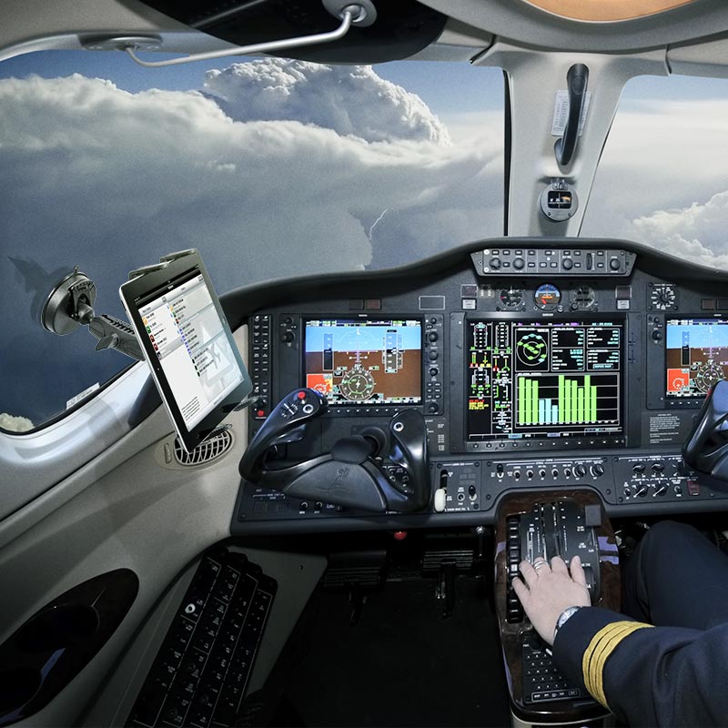 Arkon TABRM079 Heavy-Duty Sticky Suction Windshield or Dash Tablet Mount for iPad Air, iPad 4, 3, 2, Samsung Galaxy (37274)