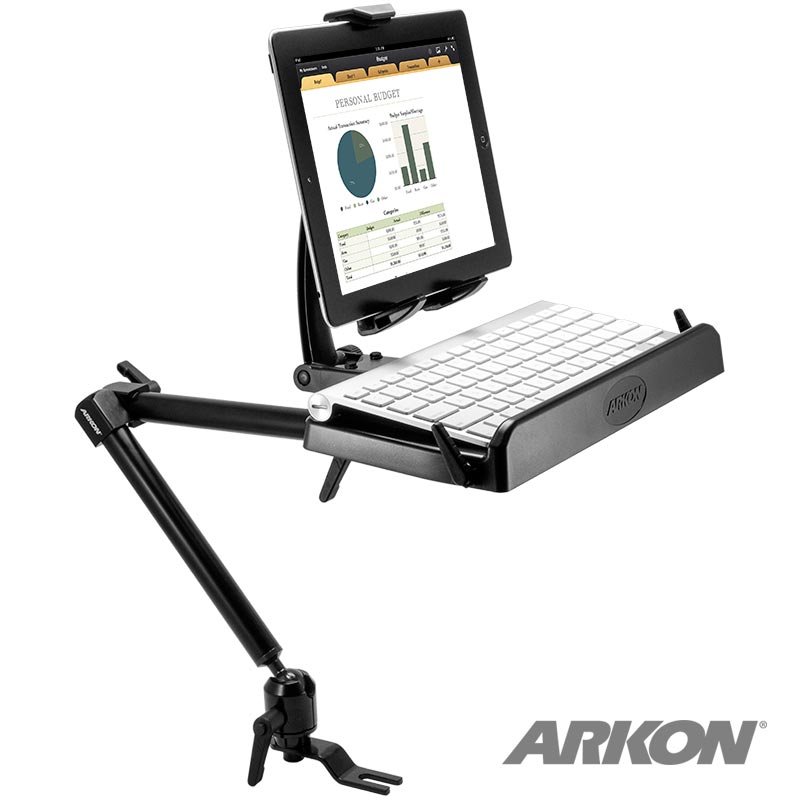 Arkon TCMHD001 Heavy-Duty Tablet and Keyboard Tray Combo Car Mount (37241)