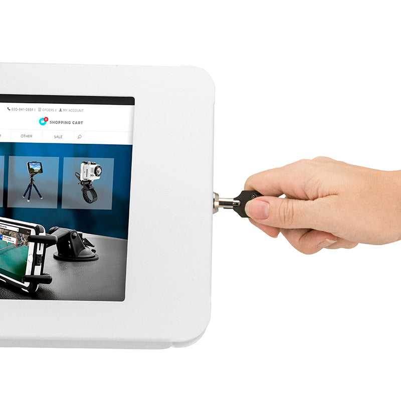 Arkon TAB05183KIT Locking Counter Top Point of Sale Tablet Holder for iPad - WHITE (sku 41109)