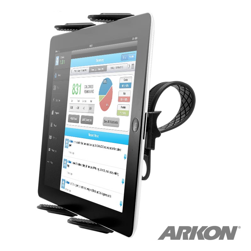 Arkon TAB134 Handlebar Tablet Strap Mount for Apple iPad, iPad Air, Samsung Galaxy (37361)