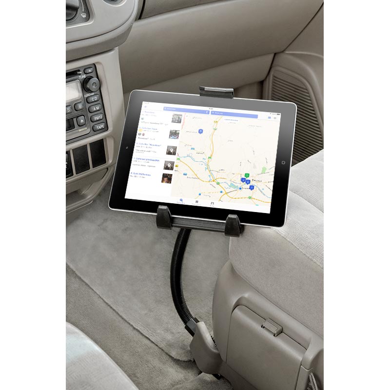 Arkon TABPB088 Car or Truck Seat Rail or Floor Tablet Mount for Apple iPad Air, iPad 4, 3, 2, Samsung Galaxy (37349)