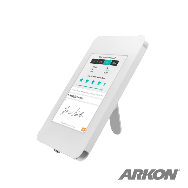 Arkon TAB05183KIT Locking Counter Top Point of Sale Tablet Holder for iPad - WHITE (sku 41109)
