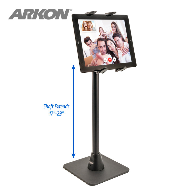 Arkon TABSTAND29 Height-Adjustable iPad Air 2 and iPad Pro Desk Stand Tablet Holder for Live Streaming (37242)