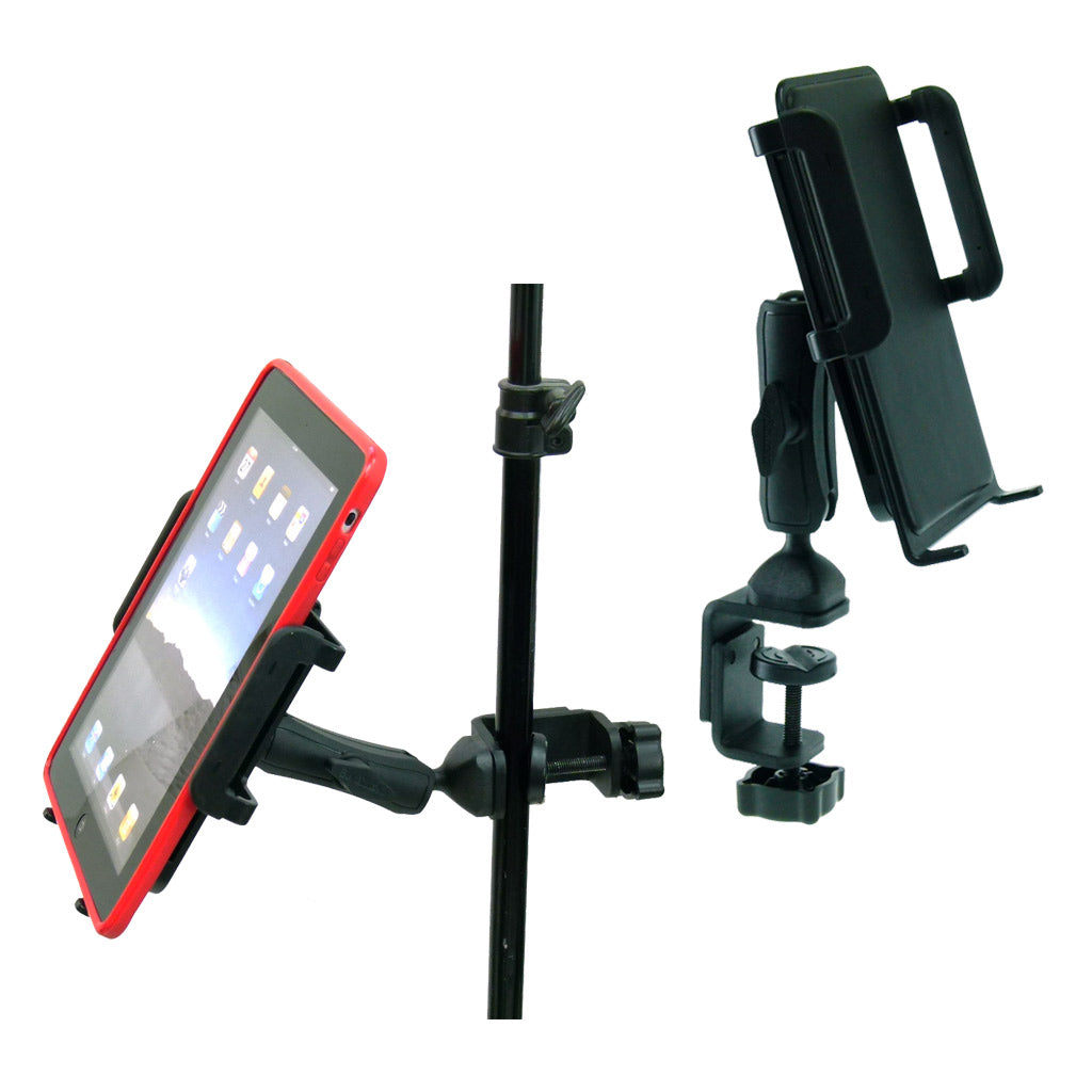 Large Heavy Duty Adjustable C-Clamp Music Stand - Counter Top Mount for Apple iPad (sku 31842)