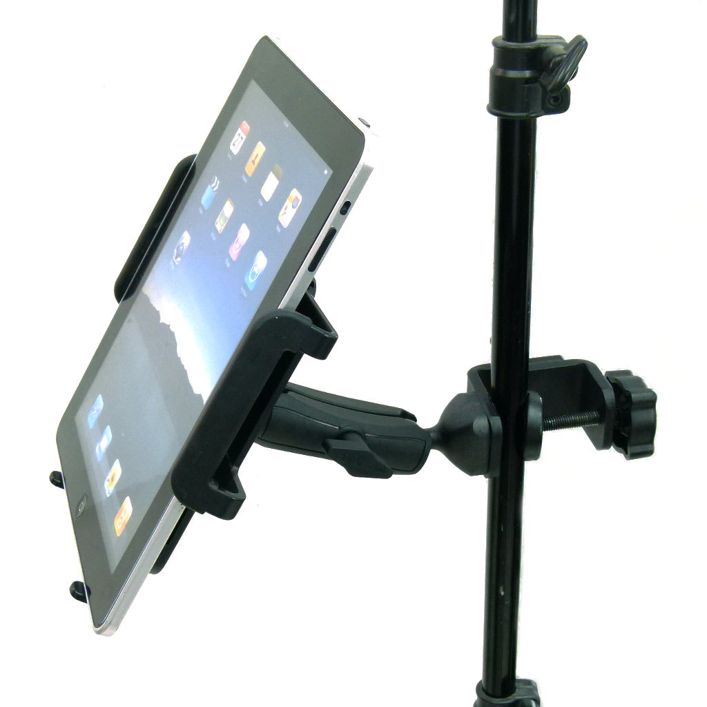 Large Heavy Duty Adjustable C-Clamp Music Stand - Counter Top Mount for Apple iPad 2 (sku 31843)