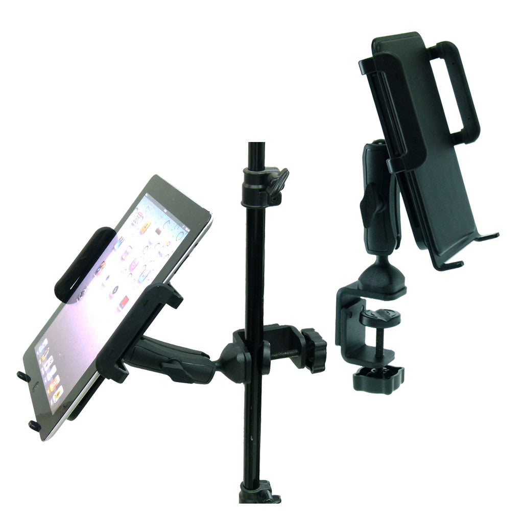Large Heavy Duty Adjustable C-Clamp Music Stand - Counter Top Mount for Apple iPad 3 (sku 31844)