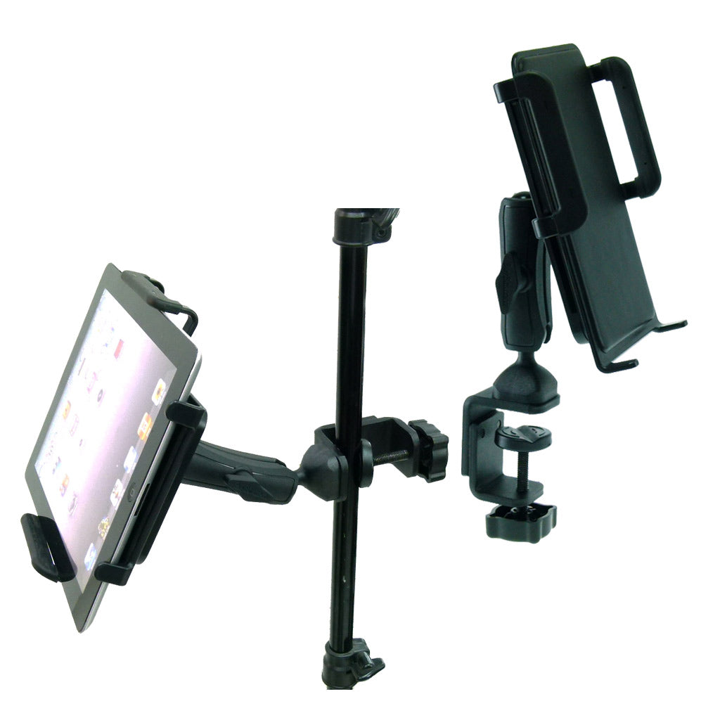 Large Heavy Duty Adjustable C-Clamp Music Stand - Counter Top Mount for Apple iPad 4 (sku 31845)