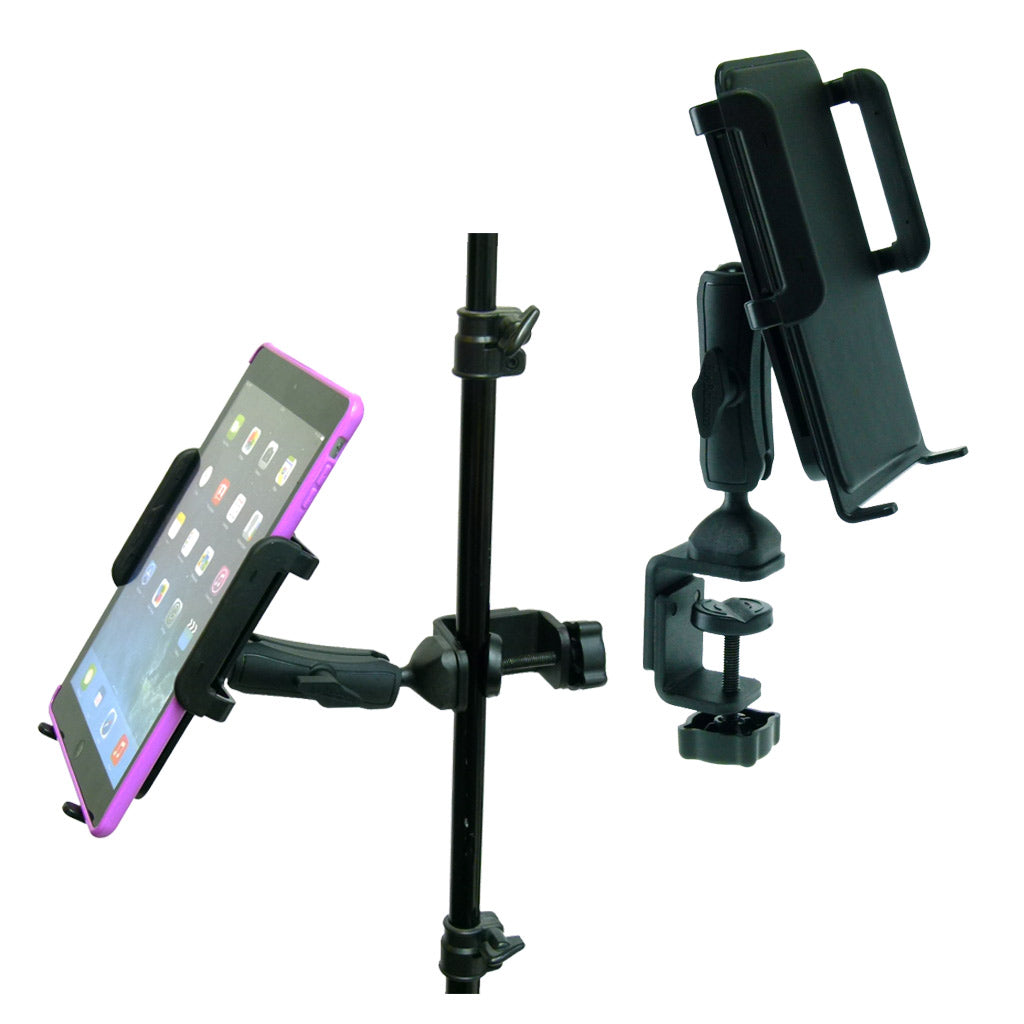 Large Heavy Duty Adjustable C-Clamp Music Stand - Counter Top Mount for Apple iPad Air (sku 31846)