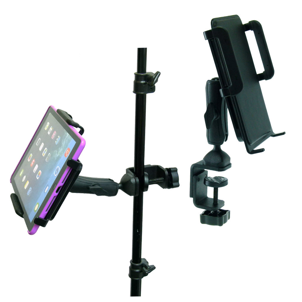 Large Heavy Duty Adjustable C-Clamp Music Stand - Counter Top Mount for Apple iPad Air 2 (sku 31847)