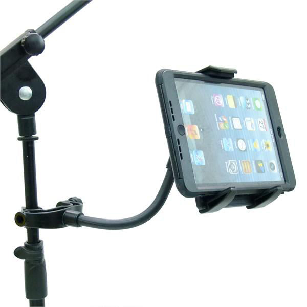 Quick Release 'Robi' Music Microphone Stand Tablet Holder for Apple iPad Mini 4 (sku 33223)