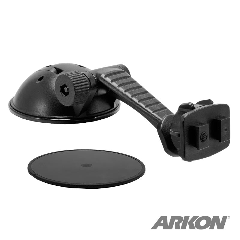 Arkon&amp;apos;s CM078WD-SBH Sticky Suction Car Windshield or Dash Mounting Pedestal - Dual-T Compatible (sku 41247)