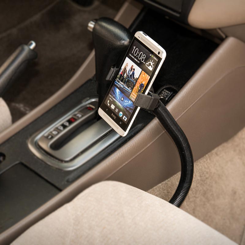 Arkon MG288 Mobile Grip 2 Seat Rail or Floor Car Mount for iPhone X, 8, 7 Plus, 8, 7, 6S Galaxy S8 (sku 41062)