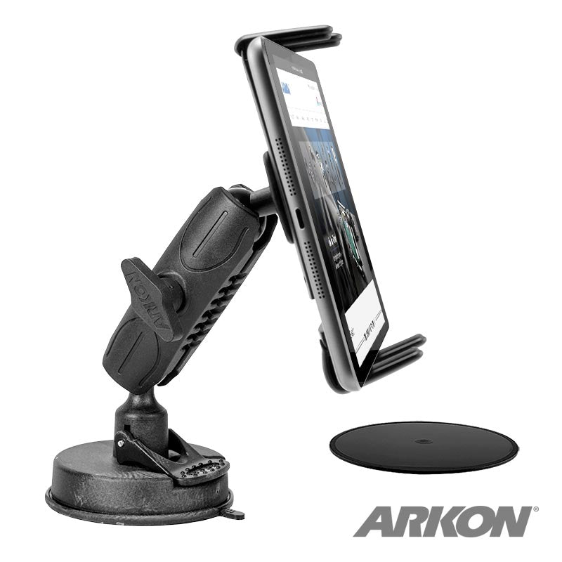 Arkon RM60802T Slim-Grip Ultra Windshield Mount for iPhone X, 8, 7 Plus, Galaxy 7.0, 8.0 Tablets (sku 41163)