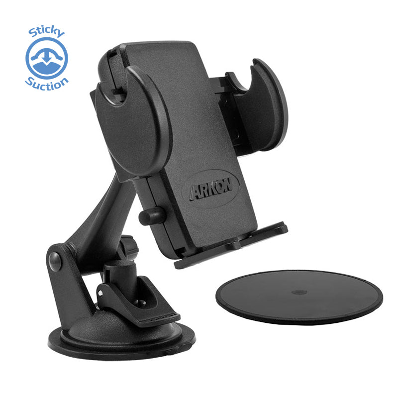 Arkon SM479 Mega Grip Sticky Suction Windshield or Dash Phone Car Holder Mount for iPhone X, 8 7, 6S Plus (sku 41143)