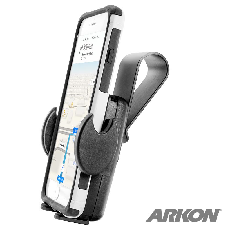 Arkon SM411 Mega Grip Sun Visor Phone Car Holder Mount for iPhone 7, 6S Plus, 7, 6S, 6, Galaxy Note 5, S7 (sku 41148)