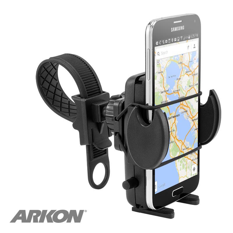 Arkon SM434 Mega Grip Bike or Motorcycle Handlebar Strap Phone Holder Mount (sku 41144)