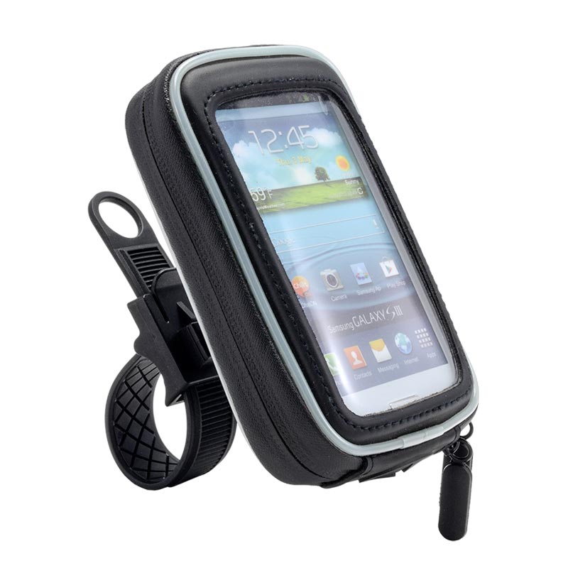 Arkon SM3234 Bike or Motorcycle Handlebar Strap Mount with Water-Resistant Holder for iPhone 6, 5, 5S, Galaxy S4 (sku 41149)