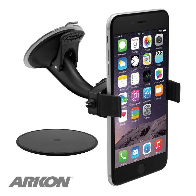 Arkon MG215 Mobile Grip 2 Windshield or Dash iPhone Car Mount for iPhone 11, XS, XR, X, 8, Galaxy Note 8 (sku 55984) - BuyBits Ltd UK