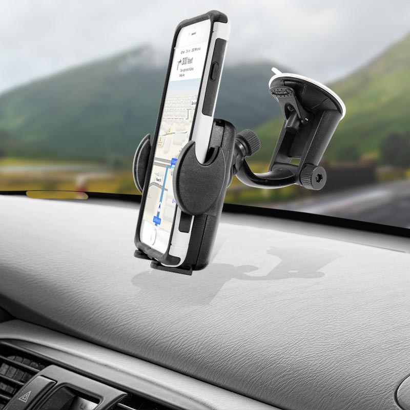 Arkon SM417 Mega Grip Windshield or Dash Phone Car Holder Mount for iPhone 7, 6S Plus, 7, 6S, 6, 5S, Galaxy Note (sku 41145)