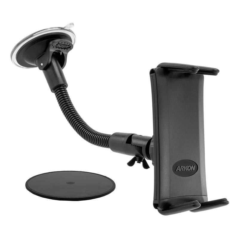 Arkon SM620 Slim-Grip Ultra Windshield Phone Car Mount with 8.5 Inch Arm for iPhone 8 Plus, Galaxy Tablets (sku 41137)
