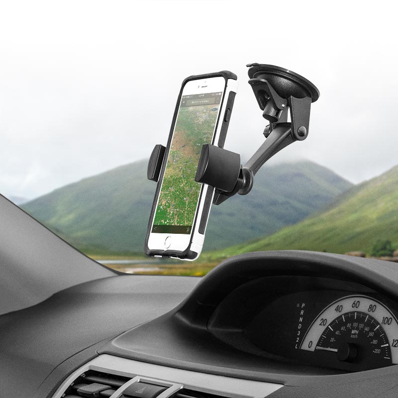 Arkon&amp;apos;s XL179 RoadVise XL Car Dash or Windshield Mount Holder for iPhone 7, 6S Plus, Galaxy S7, Note 5 (sku 41266)