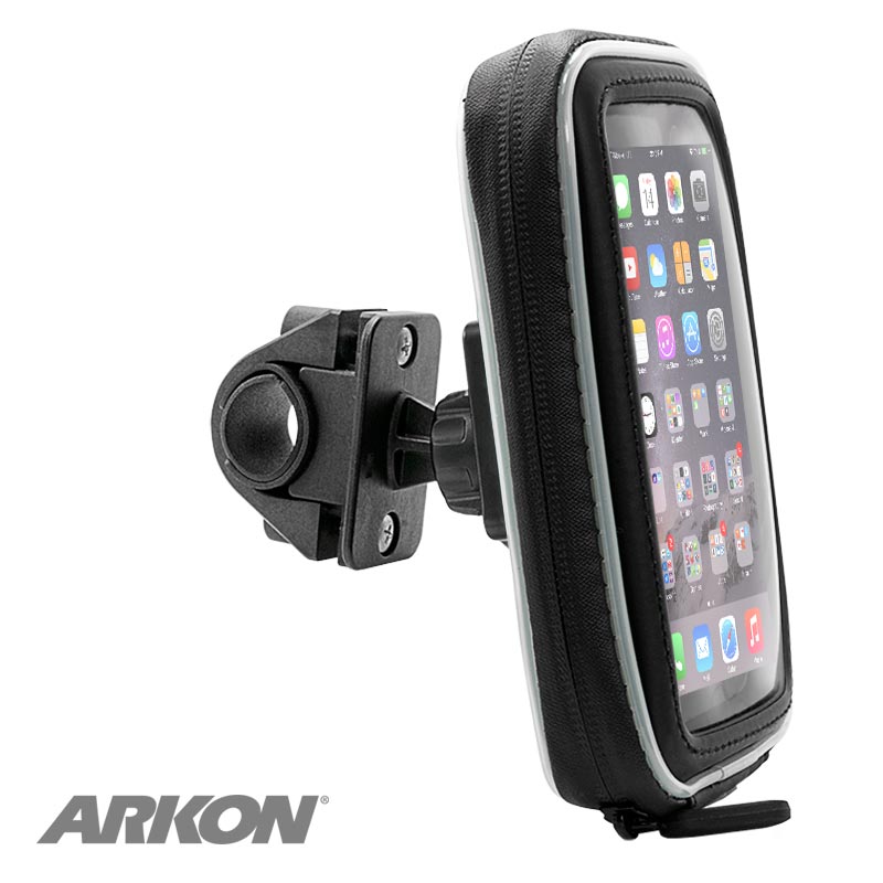 Arkon SMWPCS532 Handlebar Phone Mount with Water-Resistant Holder for iPhone 6S Plus, iPhone 6S, Samsung Galaxy S7 (sku 41134)