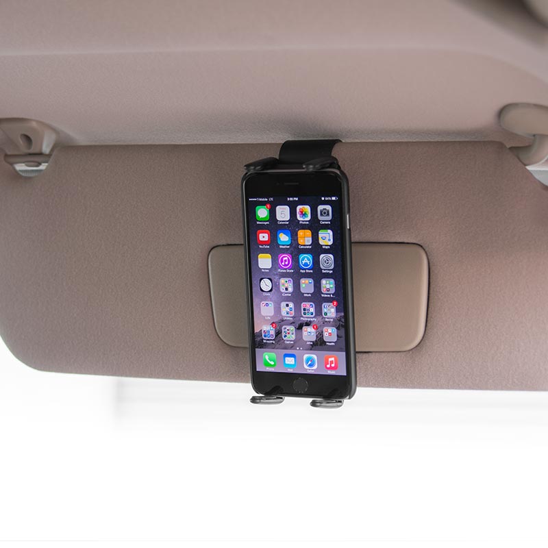 Arkon SM611 Slim-Grip Ultra Sun Visor Phone Car Mount for iPhone 8, 8 Plus, Galaxy 7.0, 8.0 Tablets (sku 41138)