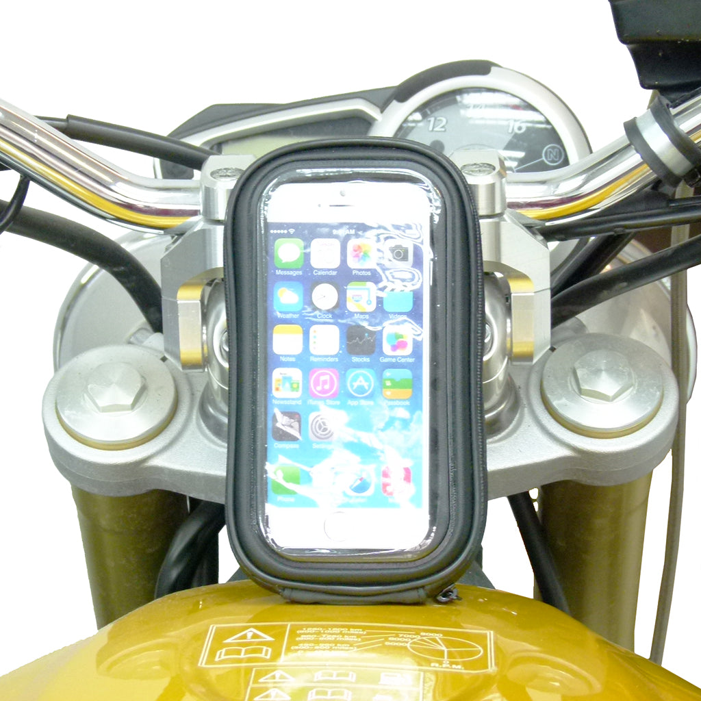 13.3mm-14.7mm Waterproof Motorcycle Central Fork Stem Yoke Mount for iPhone 6 4.7 (sku 20401)
