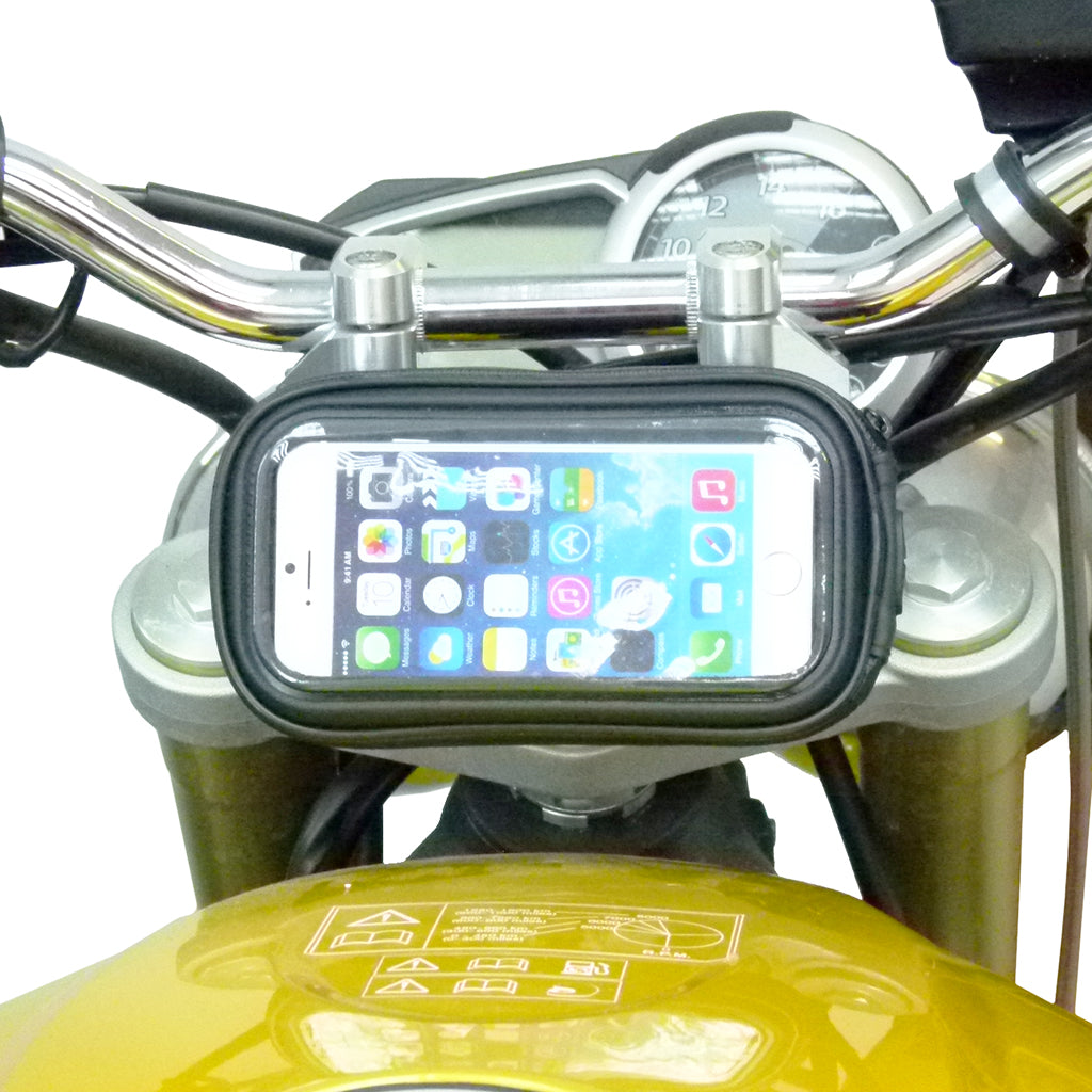 13.3mm-14.7mm Waterproof Motorcycle Central Fork Stem Yoke Mount for iPhone 6 4.7 (sku 20401)
