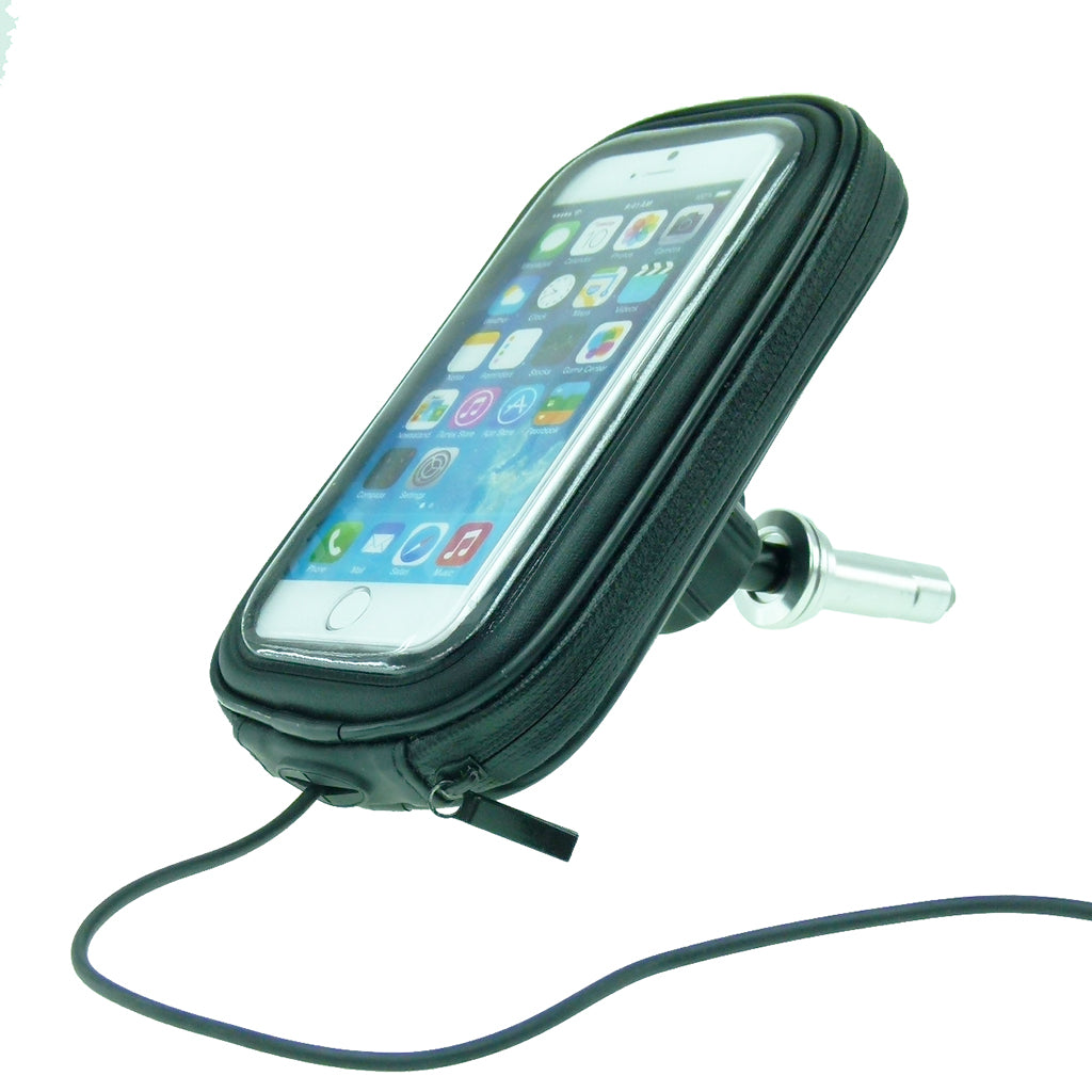 13.3mm-14.7mm Waterproof Motorcycle Central Fork Stem Yoke Mount for iPhone 6 4.7 (sku 20401)