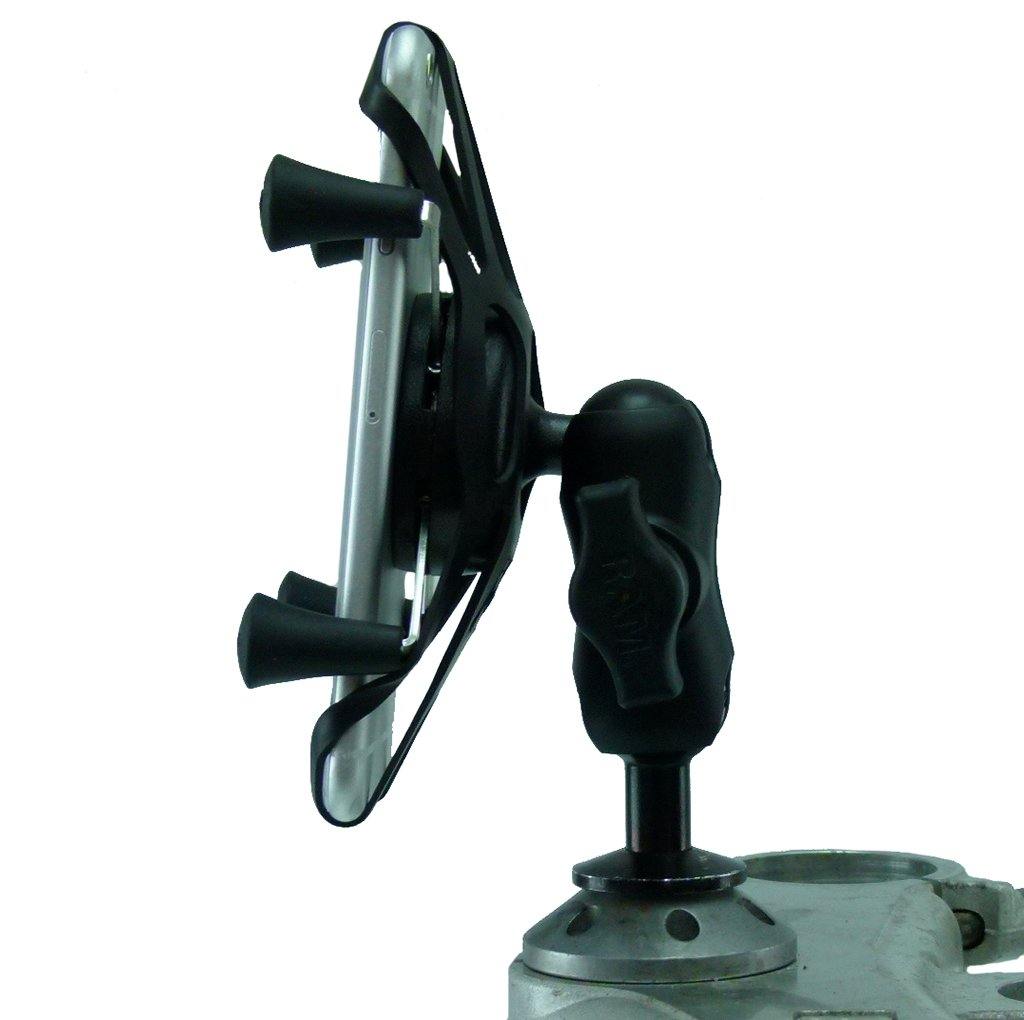 12mm Motorcycle Stem Mount &amp; Phone Holder for iPhone 12 Mini fits Honda Blackbird &amp; Kawasaki (sku 55775) - BuyBits Ltd UK