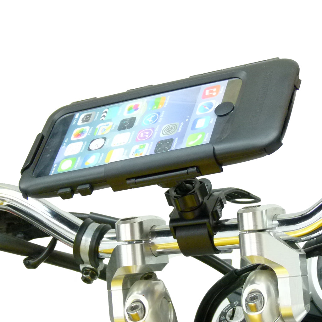 Locking Strap Tough Case Motorcycle Mount for iPhone 8 Plus (sku 44521)
