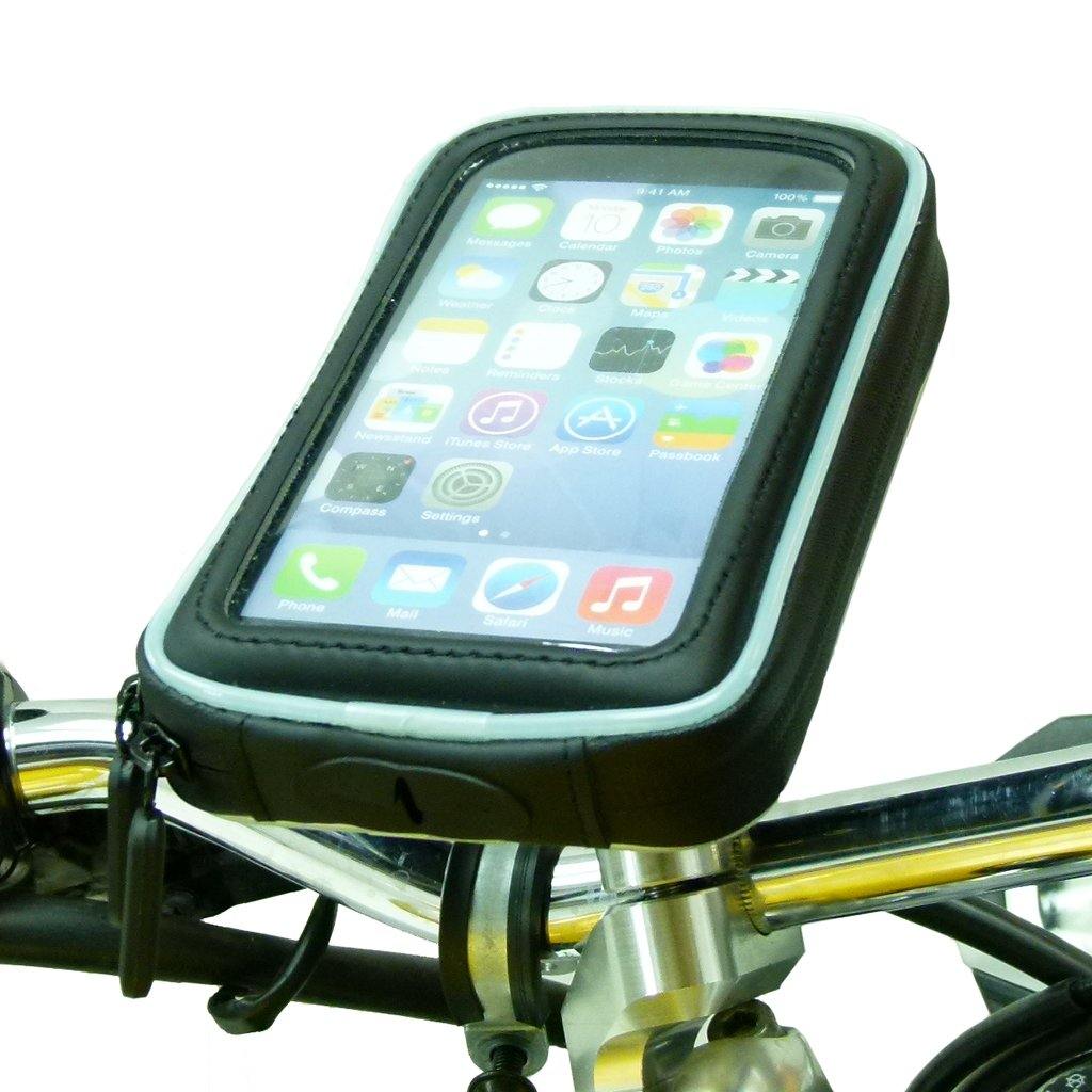 M8 Motorcycle Handlebar Clamp Mount with Water-Resistant Smartphone Case for iPhone 11 (sku 49153) - BuyBits Ltd UK