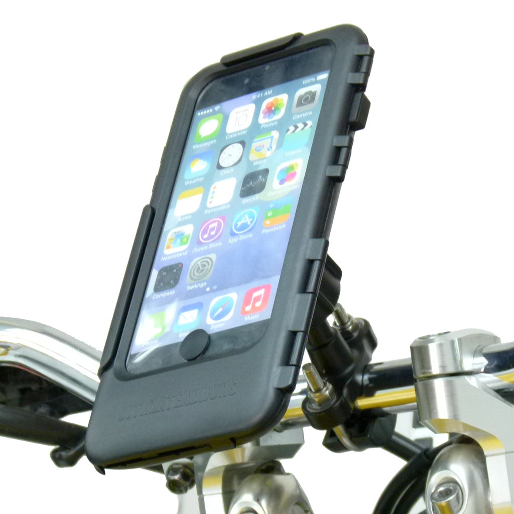 Waterproof iPhone 5 Metal U-Bolt Tough Case Motorcycle Bike Mount (SKU 16201)