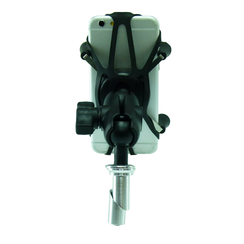 13.3-14.7mm Motorcycle Fork Stem Yoke Mount with Holder for iPhone 6S (sku 35928)