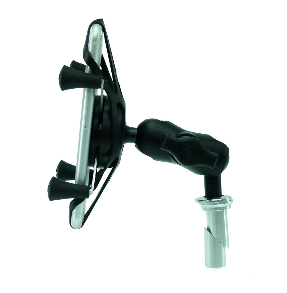 13.3-14.7mm Motorcycle Fork Stem Yoke Mount with Holder for iPhone 6S (sku 35928)