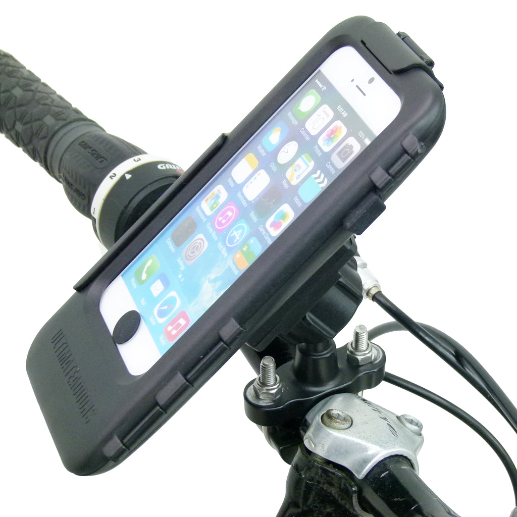 Waterproof iPhone 5 Metal U-Bolt Tough Case Motorcycle Bike Mount (SKU 31594)