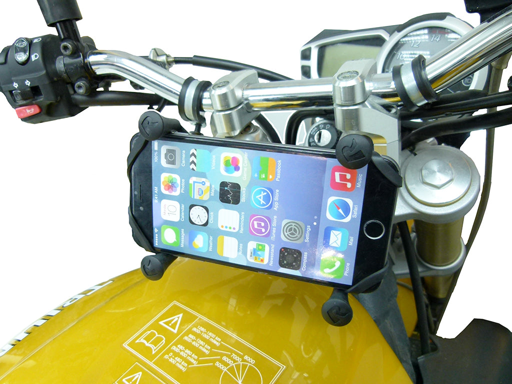 17.5-20.5mm Motorcycle Fork Stem Yoke Mount for iPhone XS MAX (sku 42517)