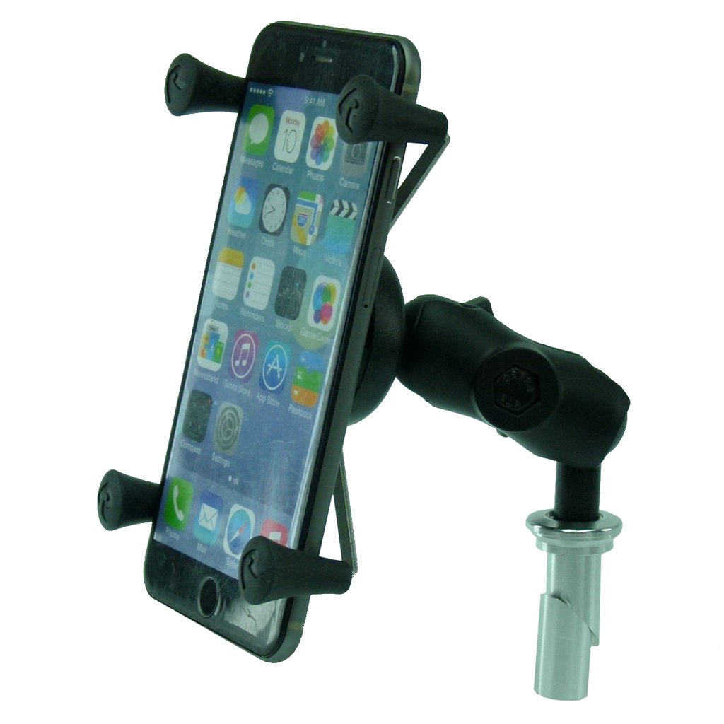 17.5-20.5mm Motorcycle Fork Stem Yoke Mount for iPhone 11 (sku 49106) - BuyBits Ltd UK
