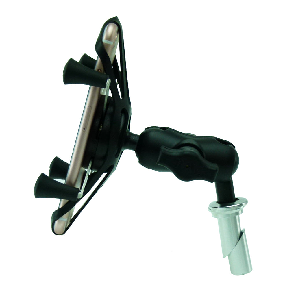 13.3-14.7mm (0.52" - 0.58") Motorcycle Fork Stem Yoke Mount with Holder for iPhone 8 (4.7") (sku 37842)