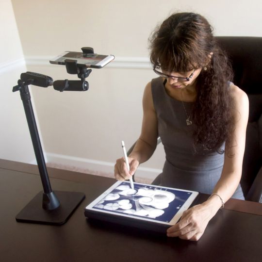 ARKON TW Broadcaster HD8RV29 Kitchen Desk Table Stand for Peri Artists Cooking Crafting Scopes (sku 34433)